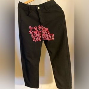 Graphic anime pants